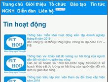 Tablet Screenshot of fithou.edu.vn